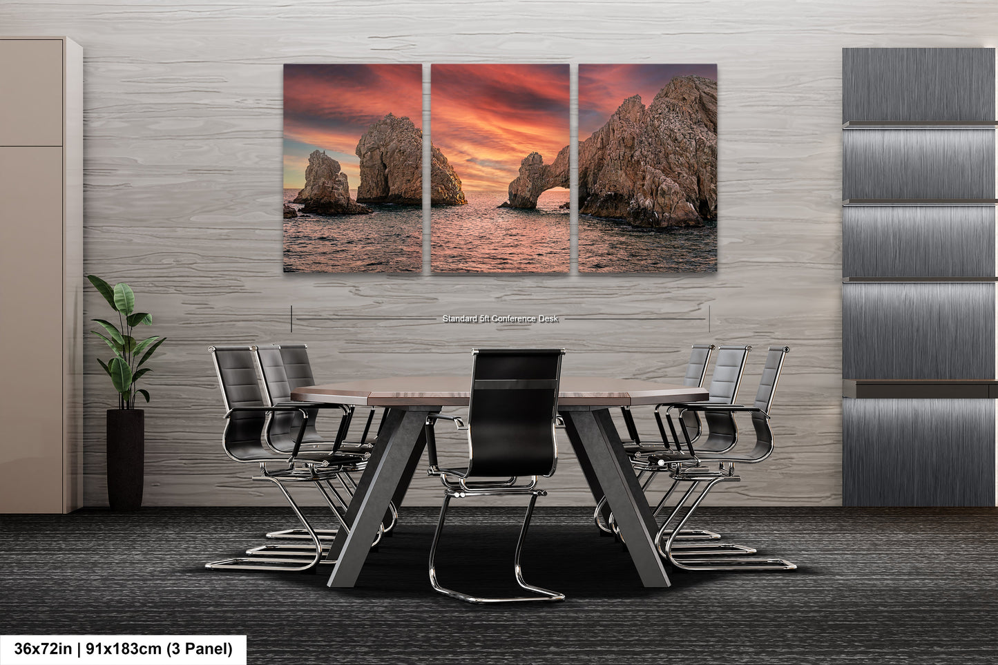 a dining room with a table and chairs