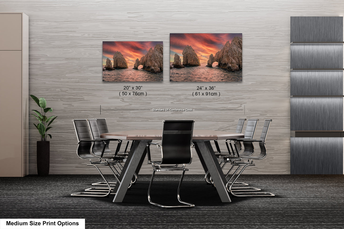a dining room with a table and chairs