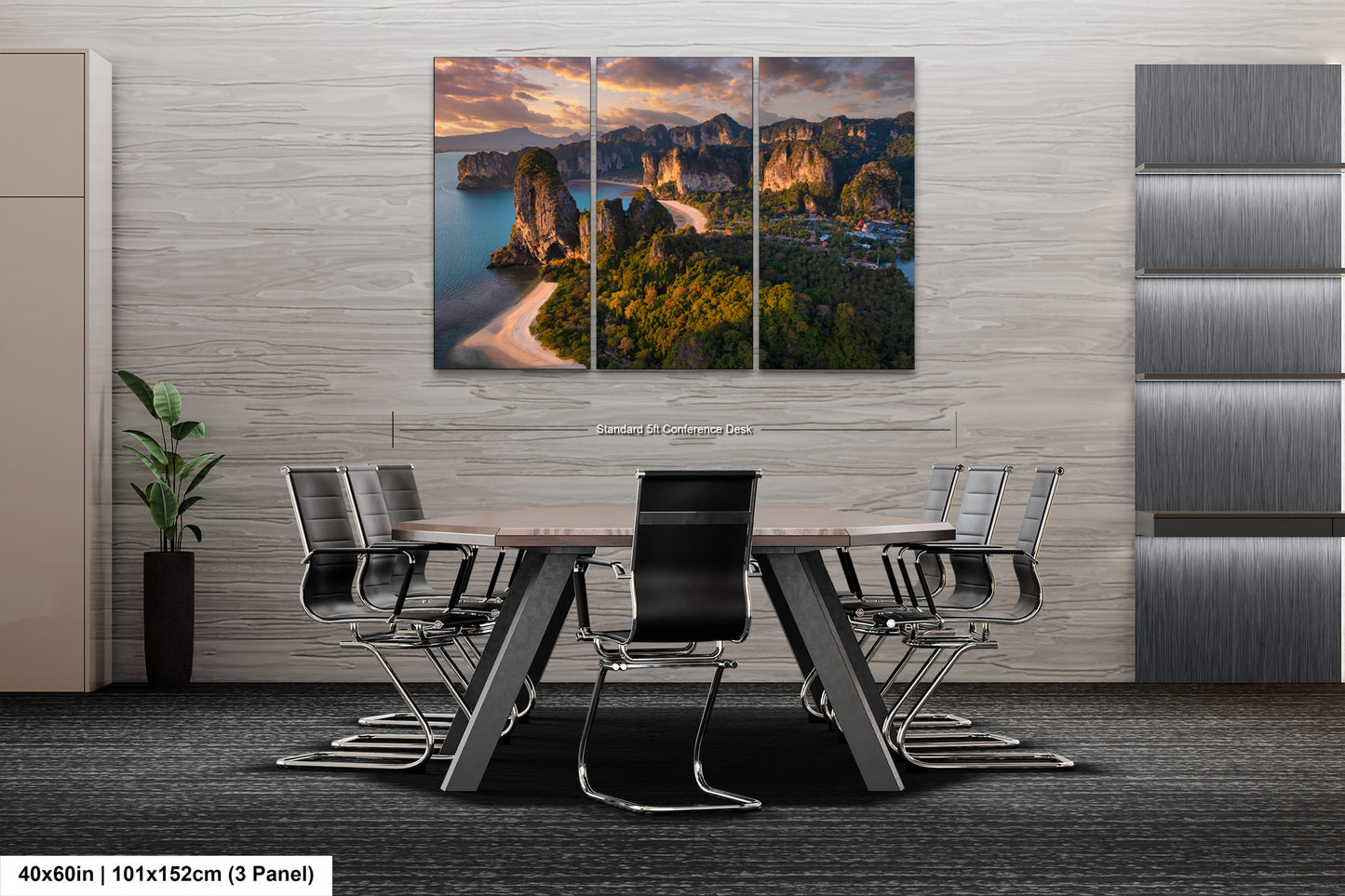 a dining room with a table and chairs