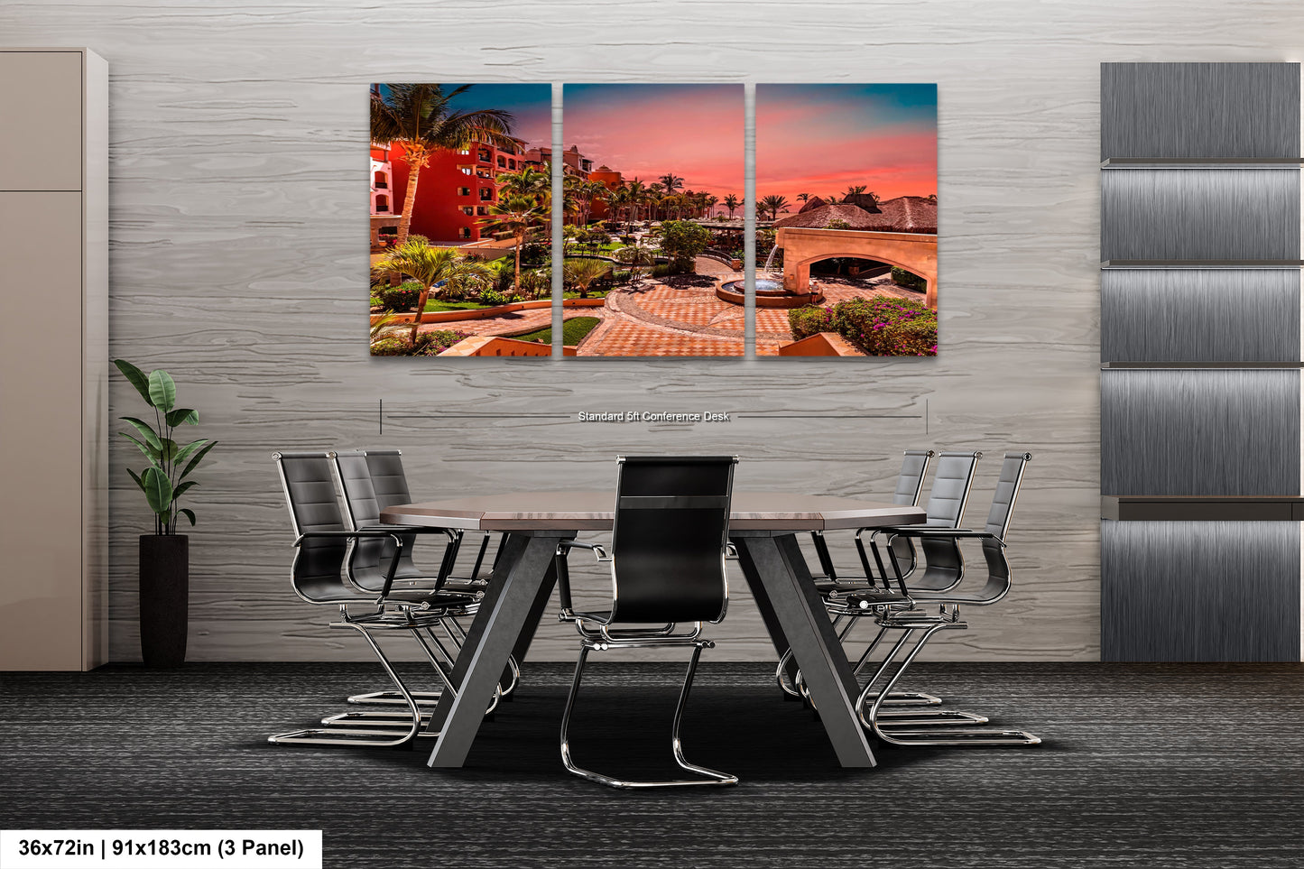 a dining room with a table and chairs