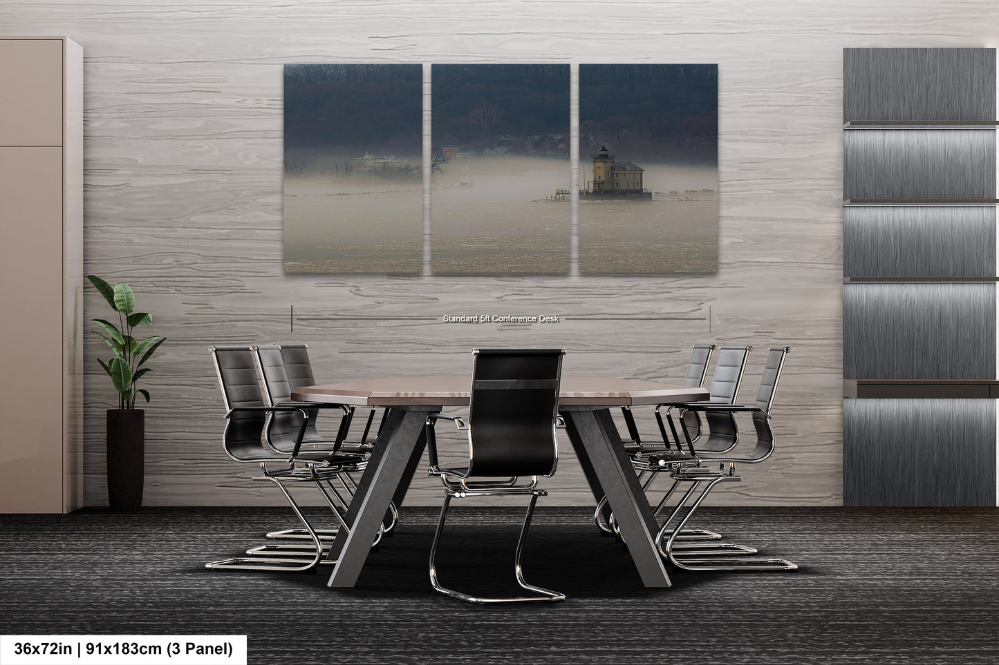 a dining room with a table and chairs