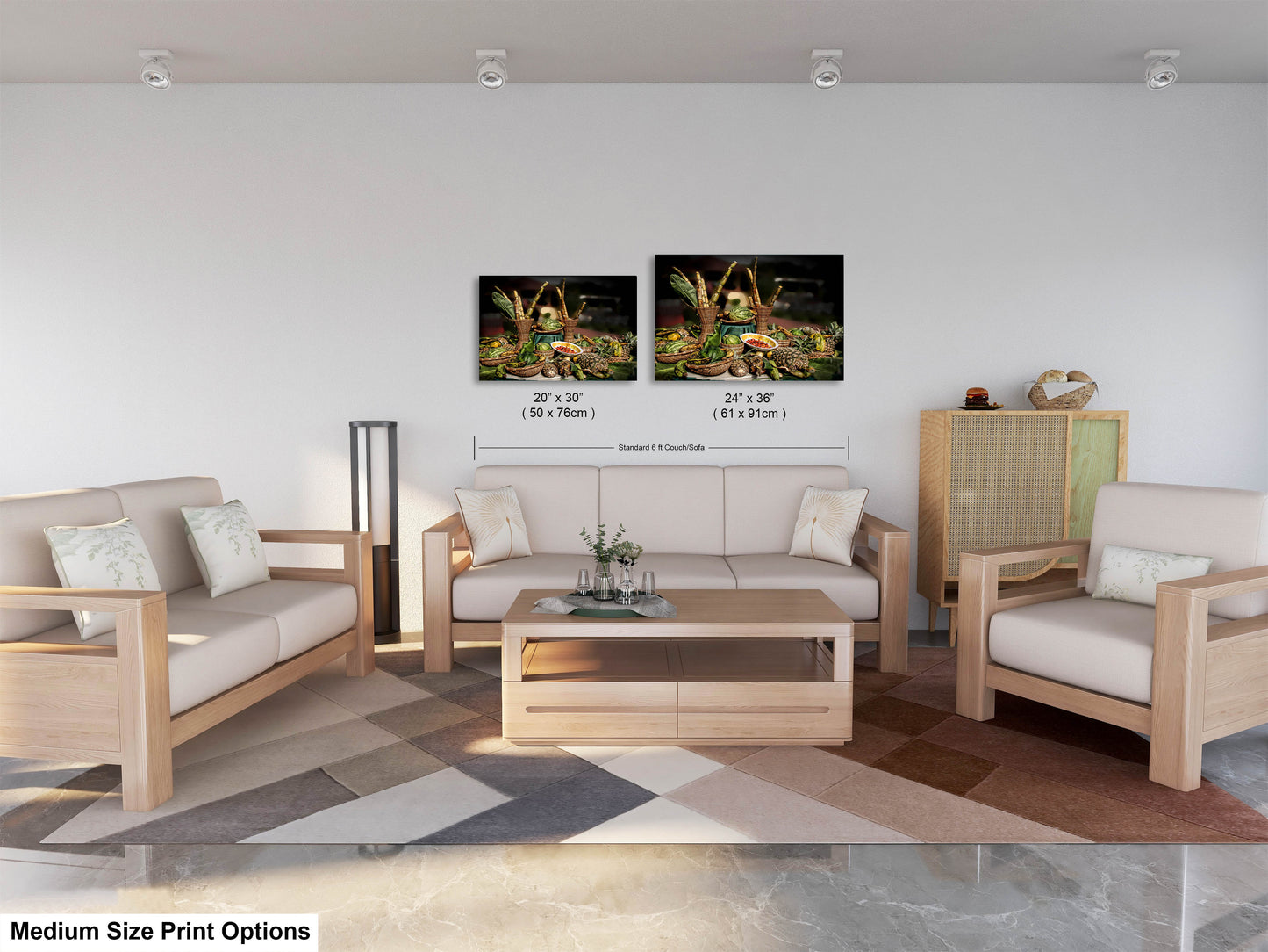 a living room with two couches and a coffee table