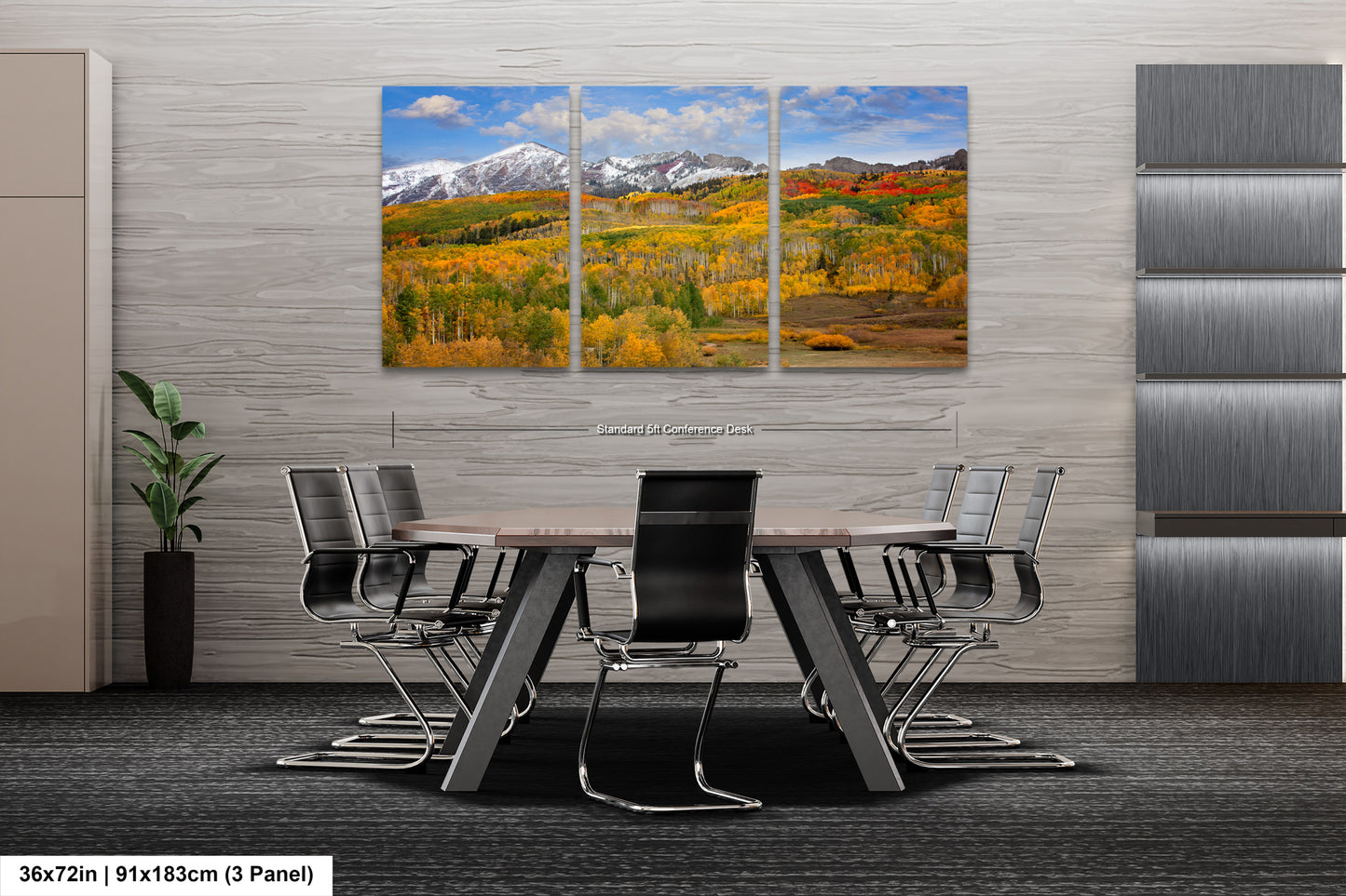 a dining room with a table and chairs