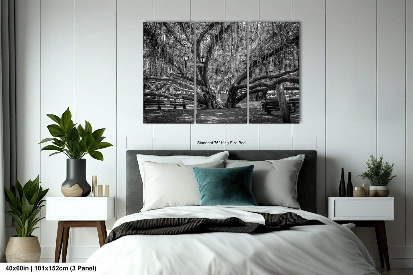a black and white photo of a bed with pillows