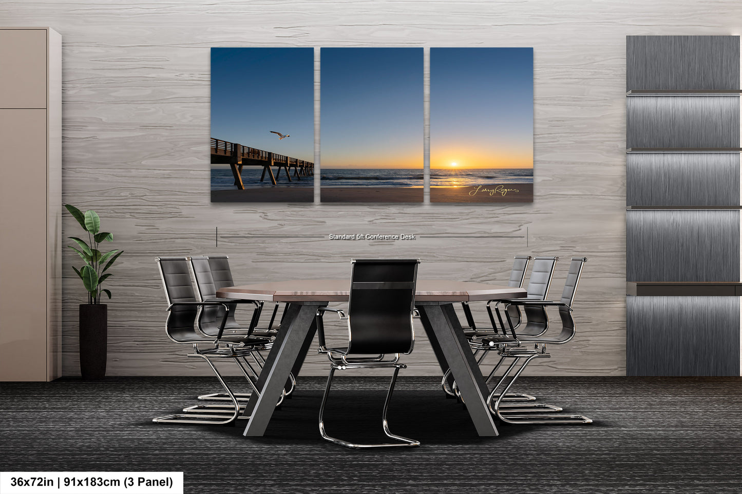 a dining room with a table and chairs