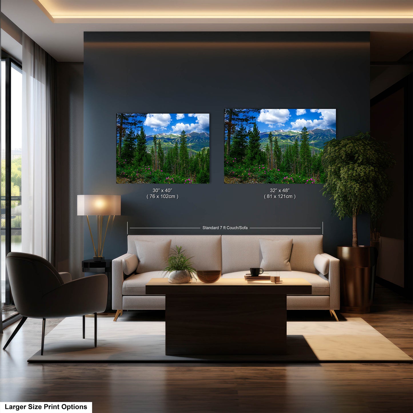 Breckenridge Colorado summertime picture, Breckenridge wall art, wildflowers of Colorado, mountain wall art, extra large wall art
