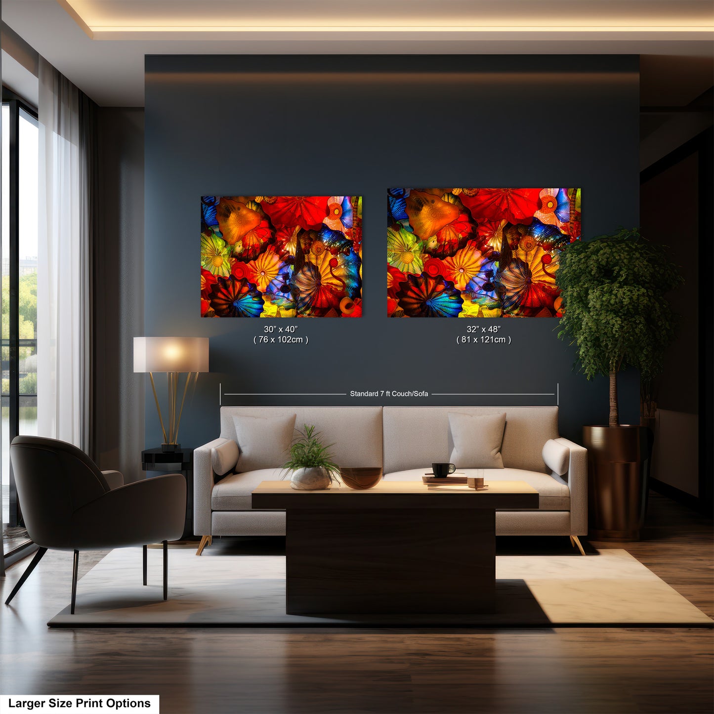 Color Glass Flowers Print, Chihuly Glass Wall Art, Home Decoration, House Warming Gift, Interior Design Ideas, Abstract Art, Urban Art