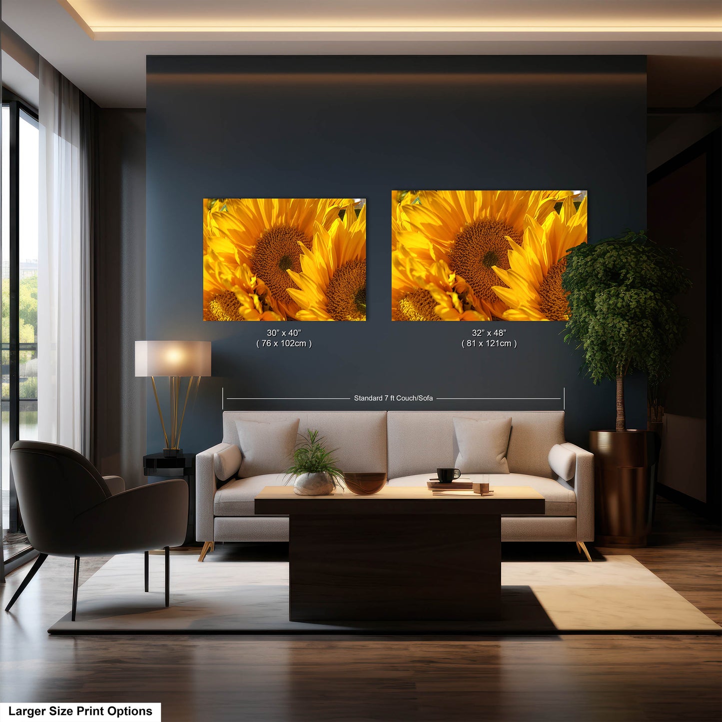 Sunflowers, Sunflower fields, Flowers, Giant Sunflowers, Helianthus, Photography Print, Acrylic, Canvas, Metal