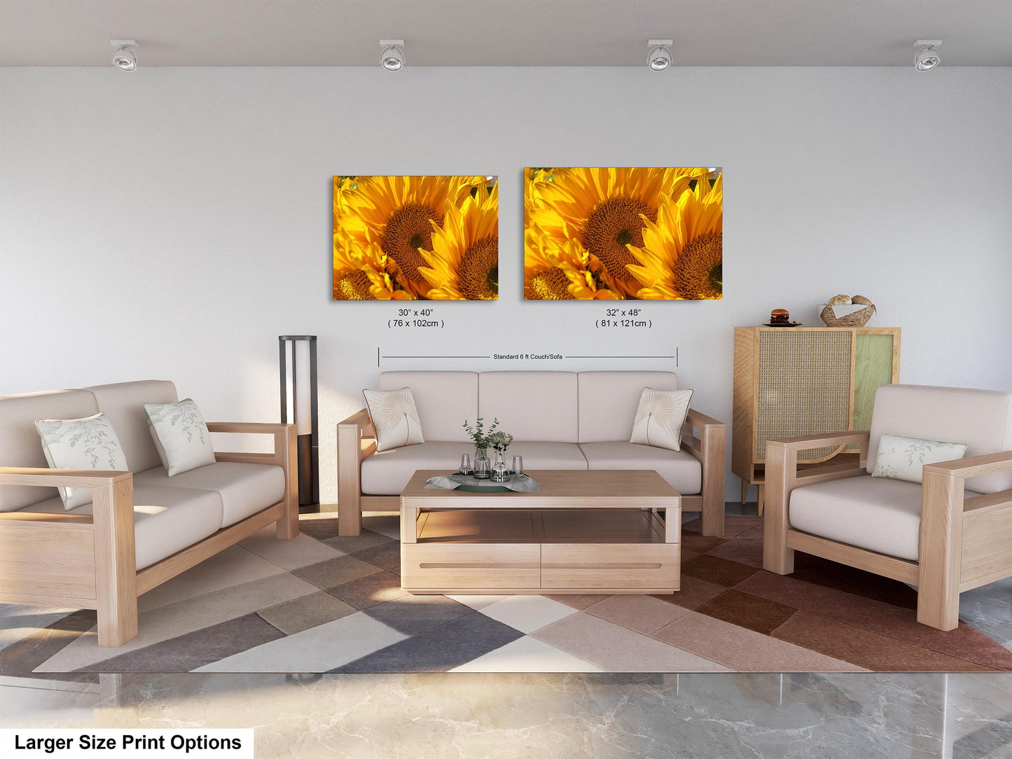 Sunflowers, Sunflower fields, Flowers, Giant Sunflowers, Helianthus, Photography Print, Acrylic, Canvas, Metal