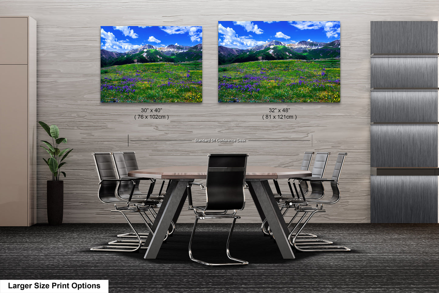Mountain wildflower picture, Colorado wall art, aspen wildflowers, bedroom wall art, 3 piece wall art canvas
