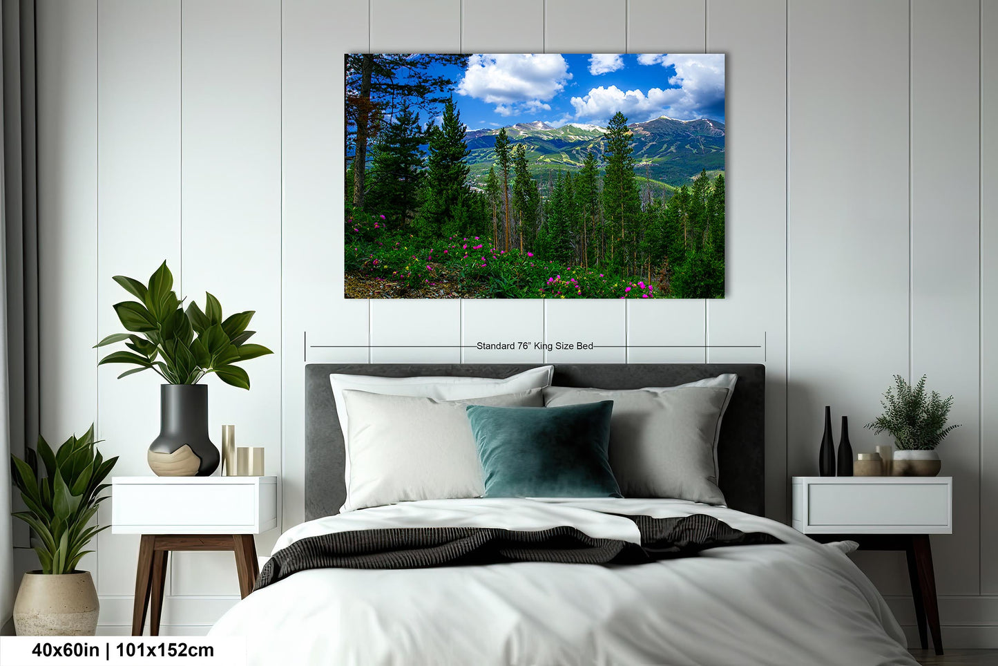 Breckenridge Colorado summertime picture, Breckenridge wall art, wildflowers of Colorado, mountain wall art, extra large wall art
