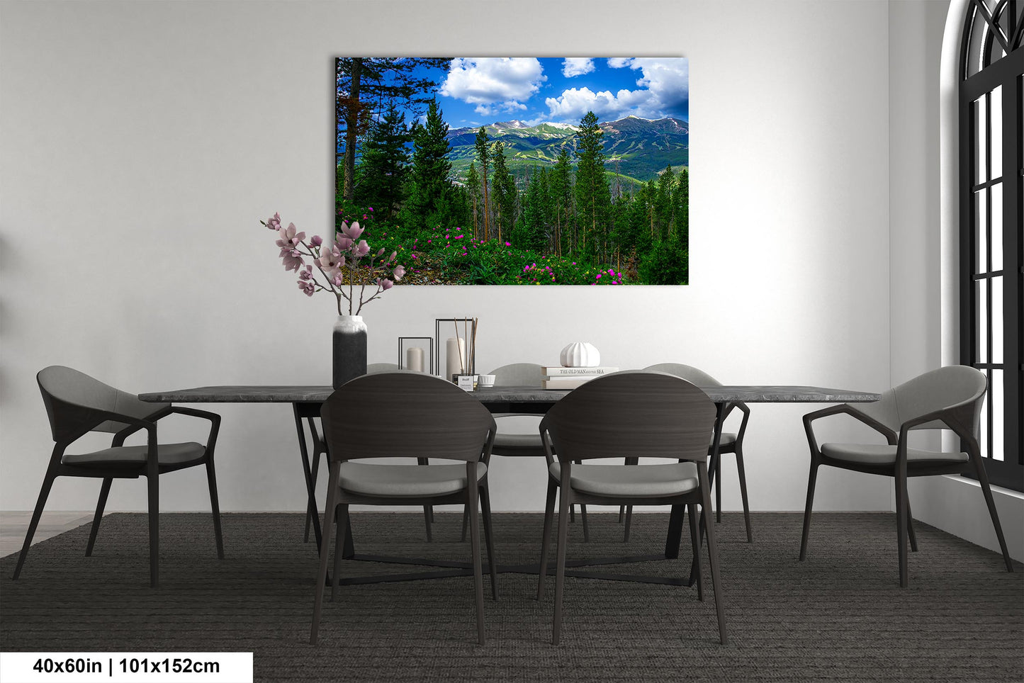Breckenridge Colorado summertime picture, Breckenridge wall art, wildflowers of Colorado, mountain wall art, extra large wall art