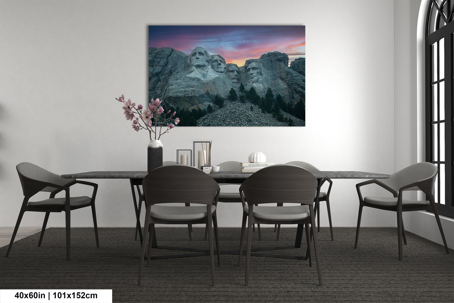 Mt. Rushmore national monument, Mount Rushmore, South Dakota picture, Black Hills wall art, Mt. Rushmore picture, sunset in black hills