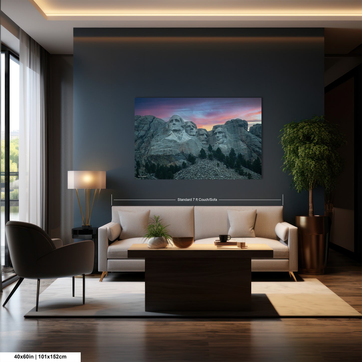 Mt. Rushmore national monument, Mount Rushmore, South Dakota picture, Black Hills wall art, Mt. Rushmore picture, sunset in black hills