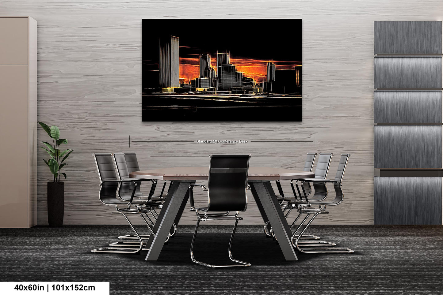 Tulsa Skyline Wall Art, Abstract Tulsa Skyline Print, Tulsa Abstract Art, Tulsa Print, Tulsa Oklahoma Abstract Wall Art
