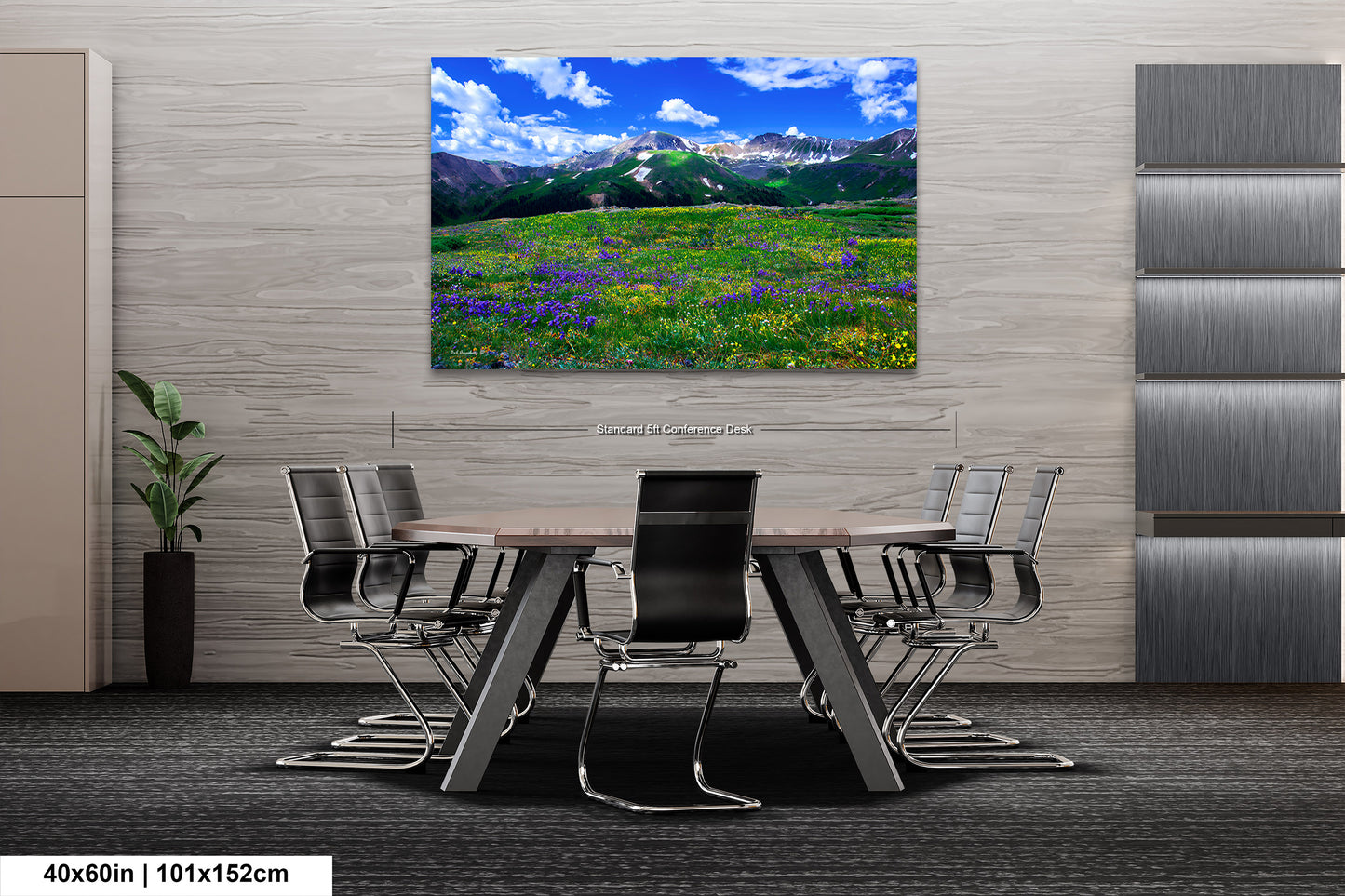 Mountain wildflower picture, Colorado wall art, aspen wildflowers, bedroom wall art, 3 piece wall art canvas