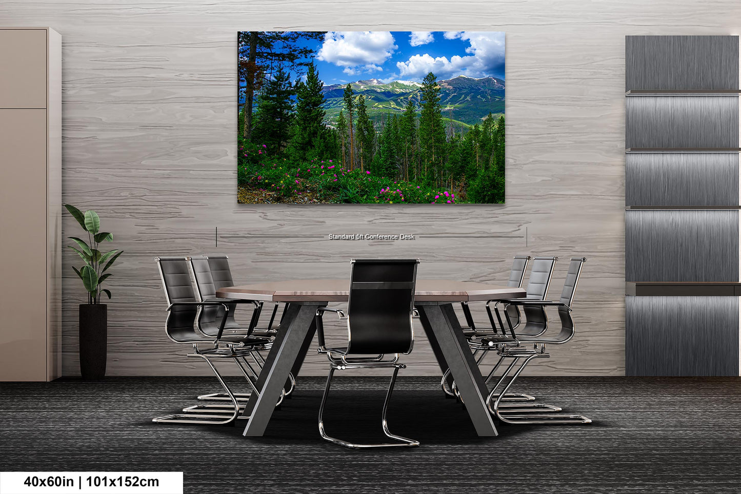 Breckenridge Colorado summertime picture, Breckenridge wall art, wildflowers of Colorado, mountain wall art, extra large wall art