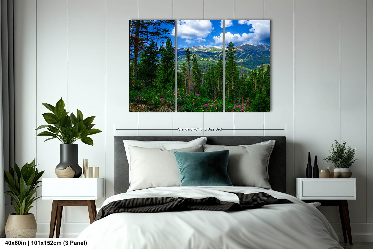 Breckenridge Colorado summertime picture, Breckenridge wall art, wildflowers of Colorado, mountain wall art, extra large wall art