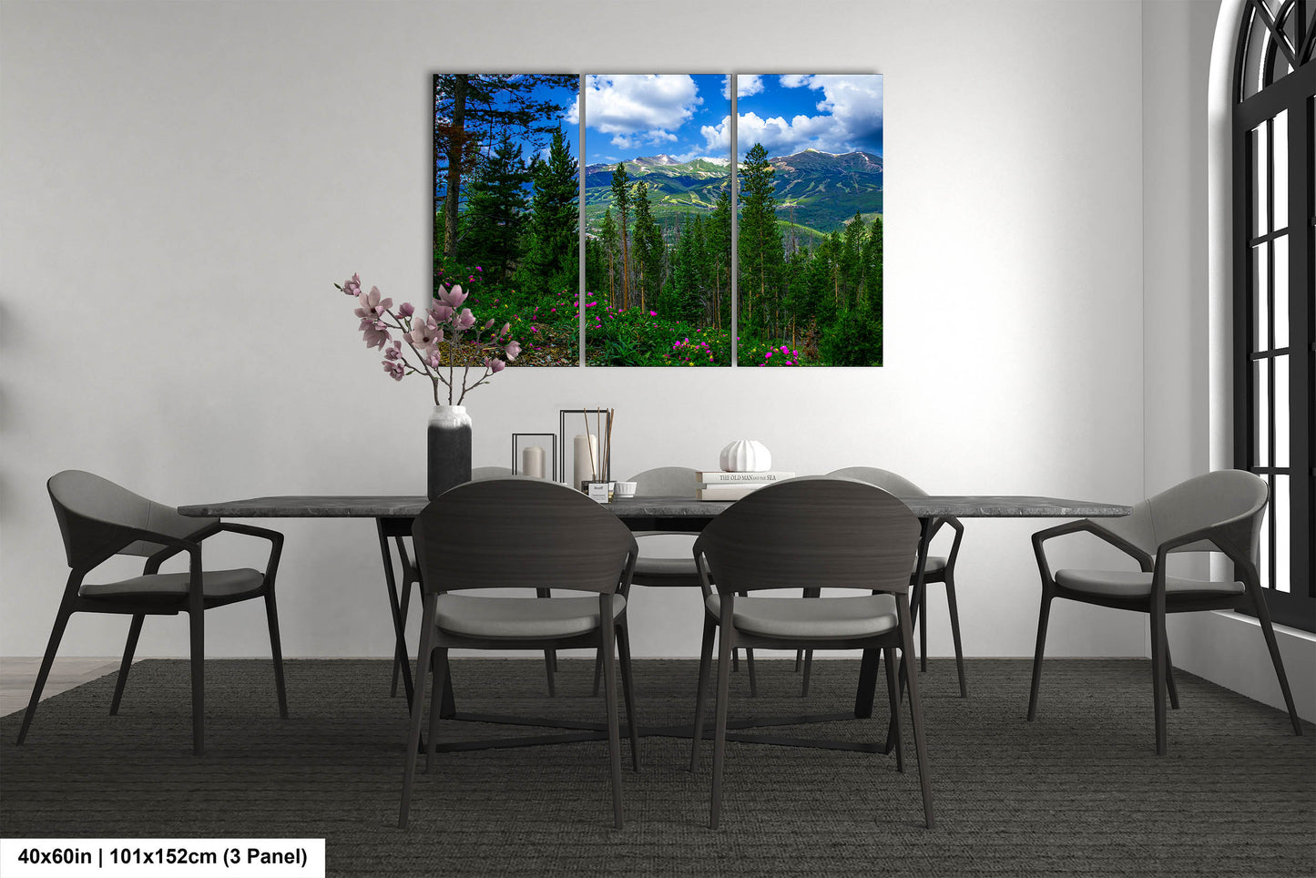 Breckenridge Colorado summertime picture, Breckenridge wall art, wildflowers of Colorado, mountain wall art, extra large wall art