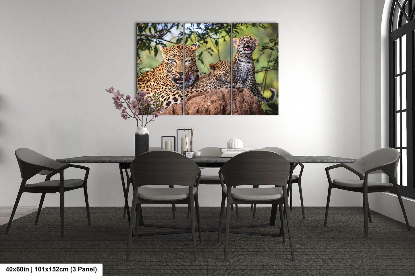 Leopard Mother with Cubs African Safari