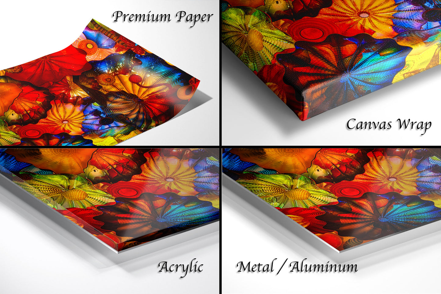 Color Glass Flowers Print, Chihuly Glass Wall Art, Home Decoration, House Warming Gift, Interior Design Ideas, Abstract Art, Urban Art