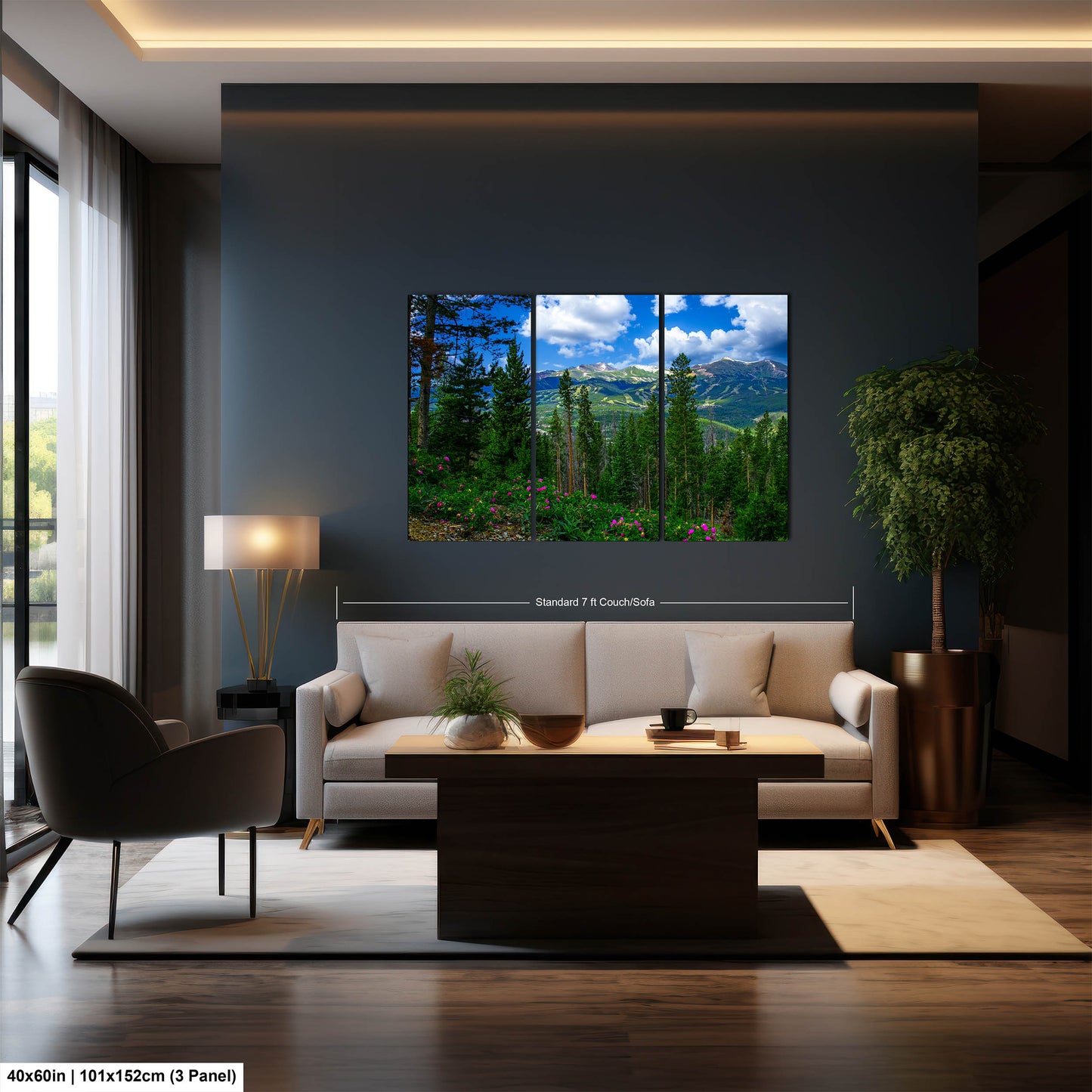 Breckenridge Colorado summertime picture, Breckenridge wall art, wildflowers of Colorado, mountain wall art, extra large wall art