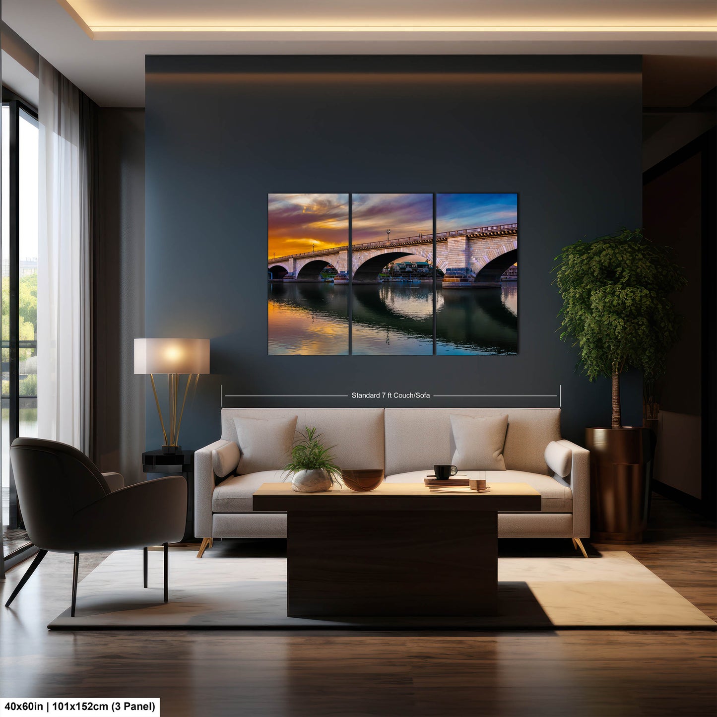 Lakefront Legacy: London Bridge Photography Lake Havasu City Arizona Canvas Print Home Decor