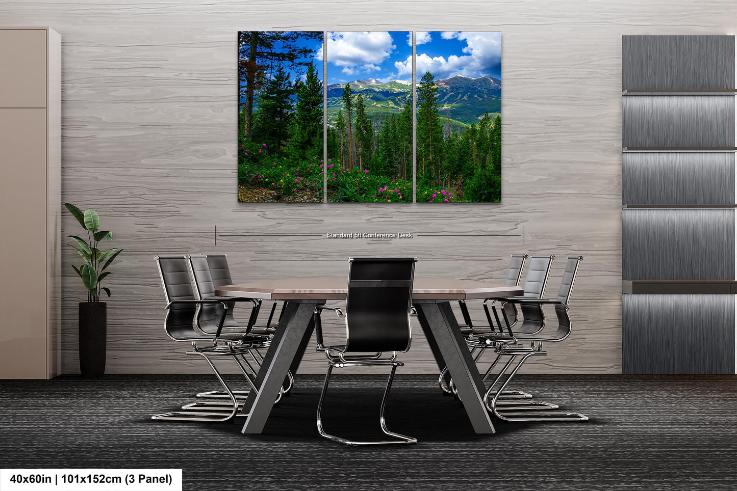 Breckenridge Colorado summertime picture, Breckenridge wall art, wildflowers of Colorado, mountain wall art, extra large wall art