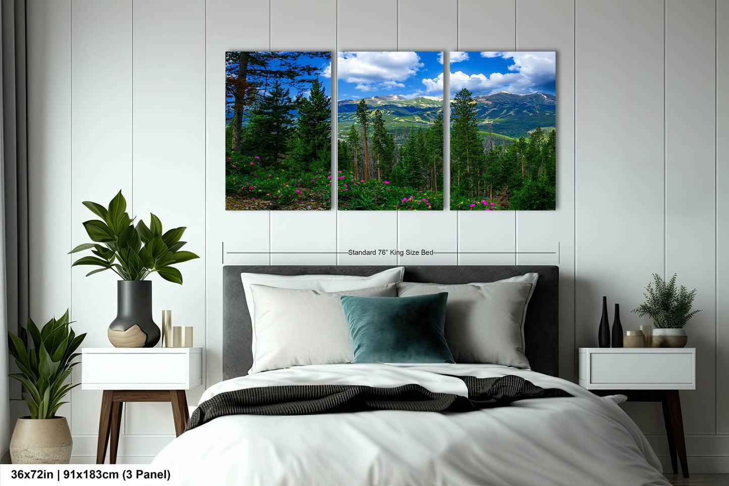 Breckenridge Colorado summertime picture, Breckenridge wall art, wildflowers of Colorado, mountain wall art, extra large wall art