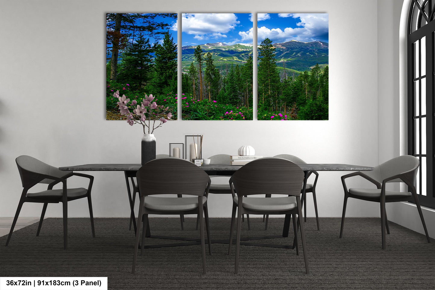 Breckenridge Colorado summertime picture, Breckenridge wall art, wildflowers of Colorado, mountain wall art, extra large wall art