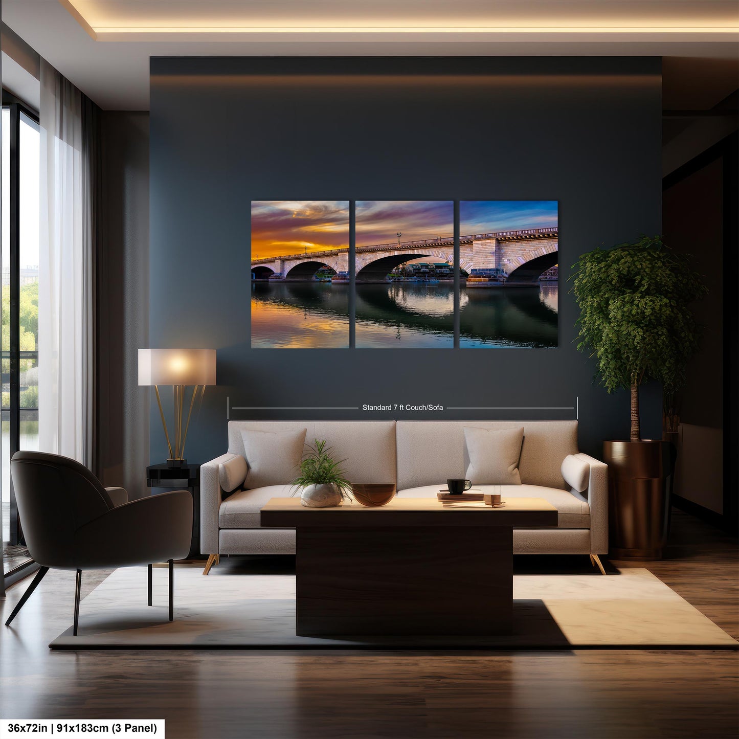 Lakefront Legacy: London Bridge Photography Lake Havasu City Arizona Canvas Print Home Decor