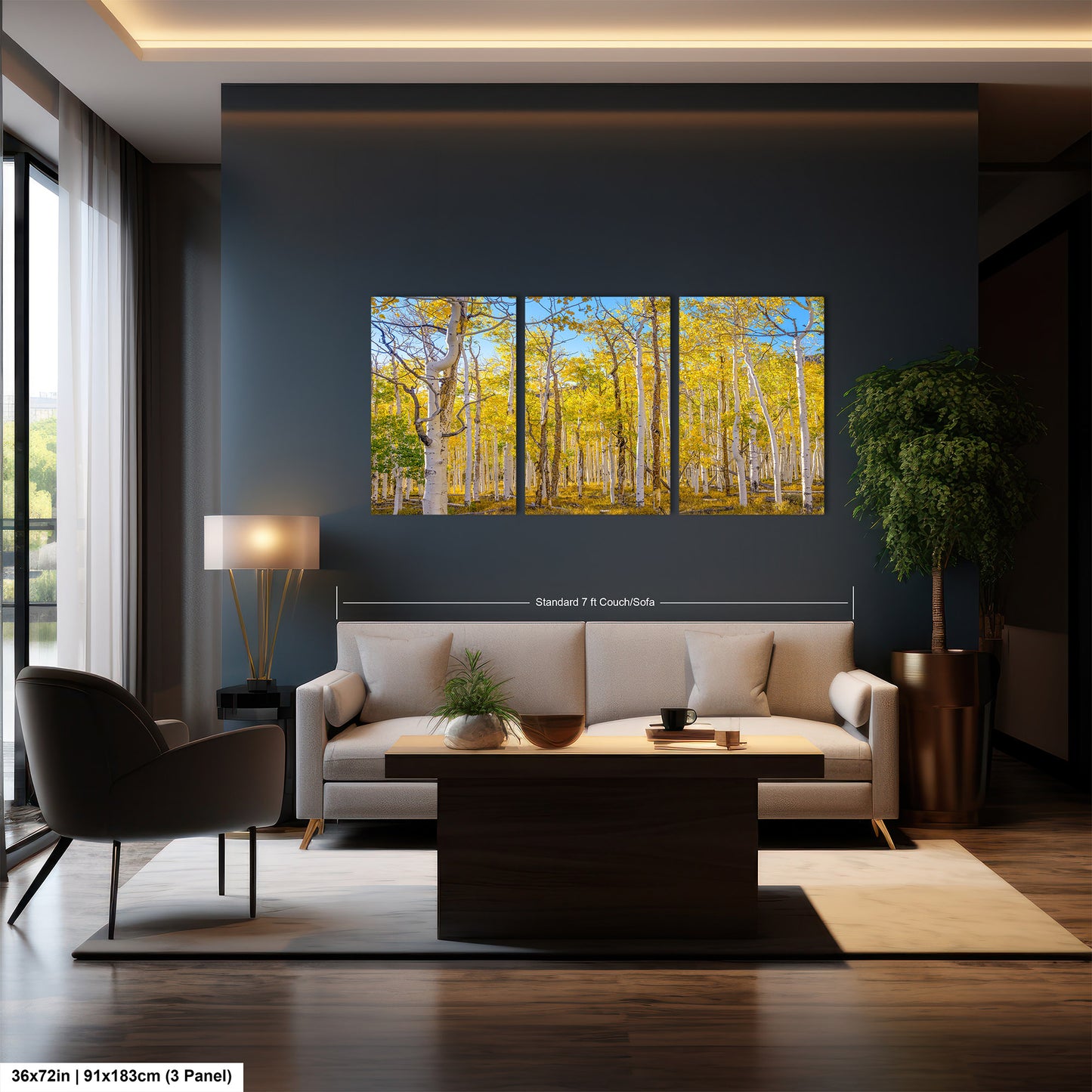 Fall Aspen Trees Wall Art, Pando / Birch Tree / Large Forest Print Nature / Canvas Wall Decor / Acrylic / Metal / Photography