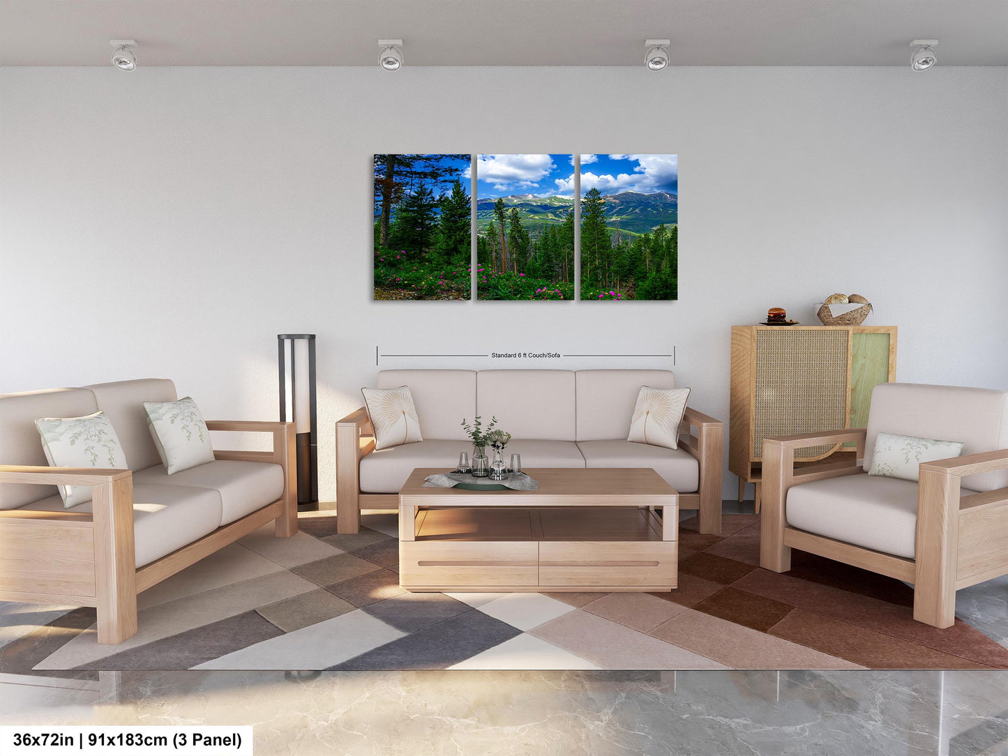 Breckenridge Colorado summertime picture, Breckenridge wall art, wildflowers of Colorado, mountain wall art, extra large wall art