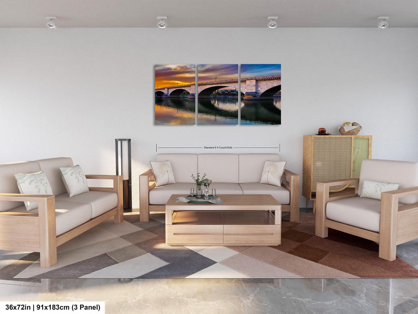 Lakefront Legacy: London Bridge Photography Lake Havasu City Arizona Canvas Print Home Decor