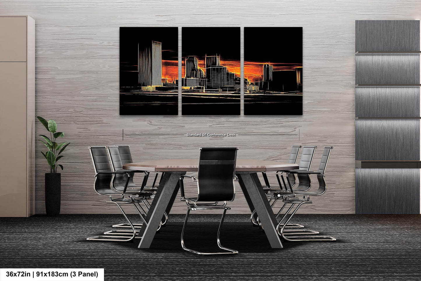 Tulsa Skyline Wall Art, Abstract Tulsa Skyline Print, Tulsa Abstract Art, Tulsa Print, Tulsa Oklahoma Abstract Wall Art