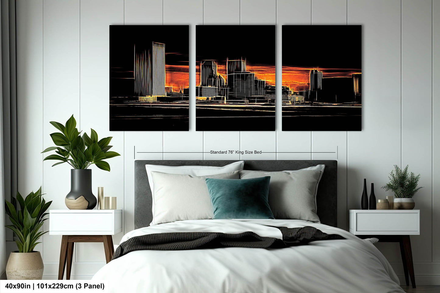 Tulsa Skyline Wall Art, Abstract Tulsa Skyline Print, Tulsa Abstract Art, Tulsa Print, Tulsa Oklahoma Abstract Wall Art