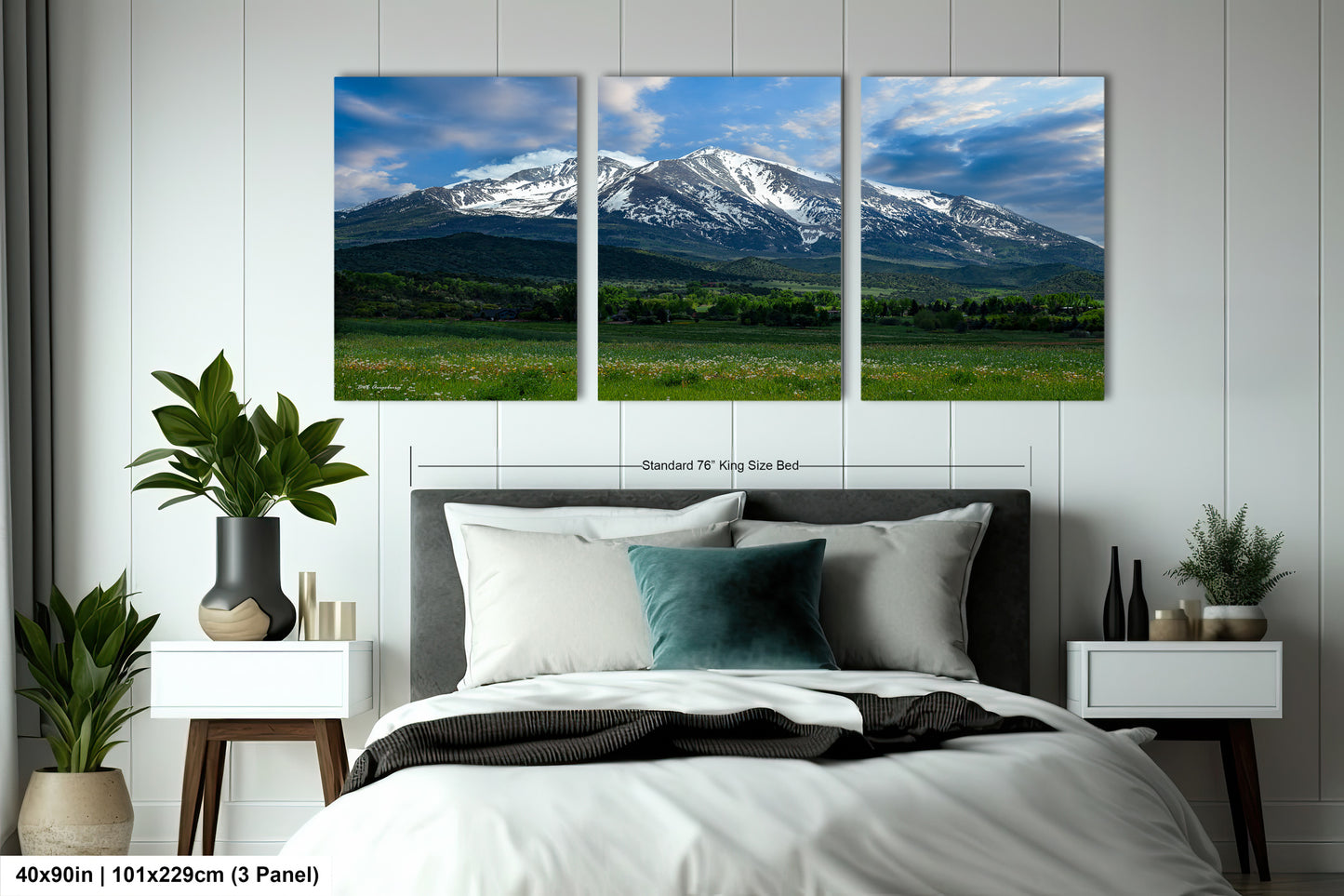 Mt. Sopris picture, Colorado mountain art, Aspen Colorado, Mt. Sopris Carbondale, Colorado photography, extra large wall art, triptych
