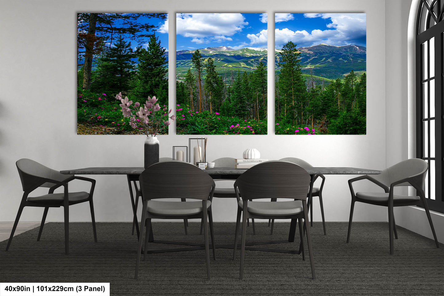 Breckenridge Colorado summertime picture, Breckenridge wall art, wildflowers of Colorado, mountain wall art, extra large wall art