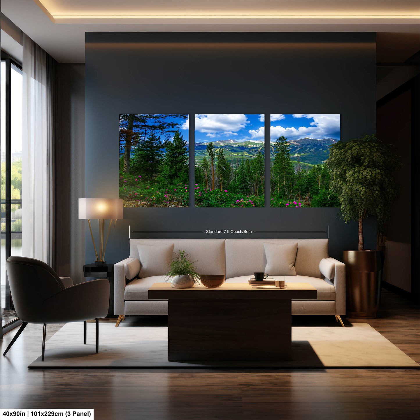 Breckenridge Colorado summertime picture, Breckenridge wall art, wildflowers of Colorado, mountain wall art, extra large wall art