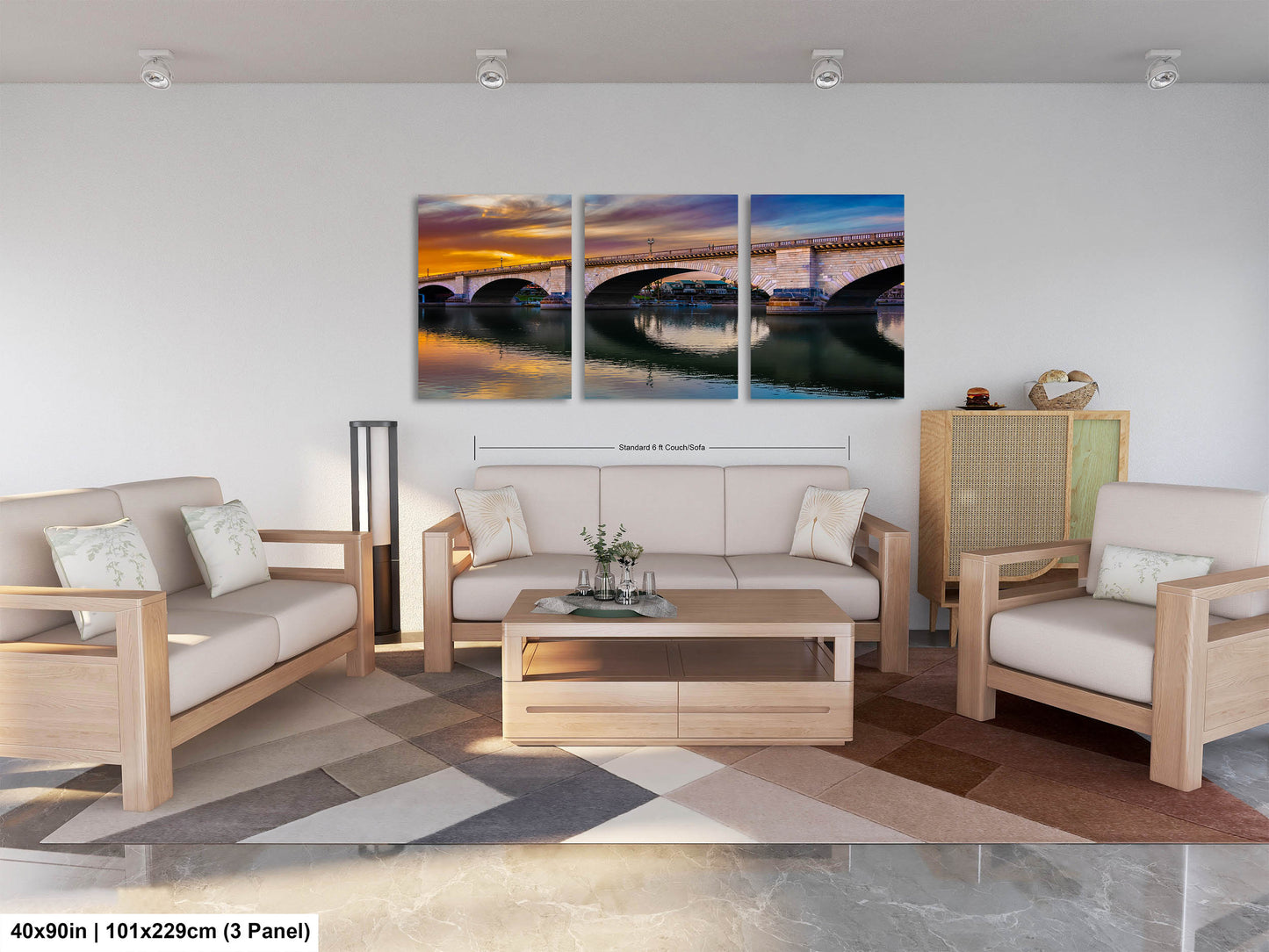 Lakefront Legacy: London Bridge Photography Lake Havasu City Arizona Canvas Print Home Decor