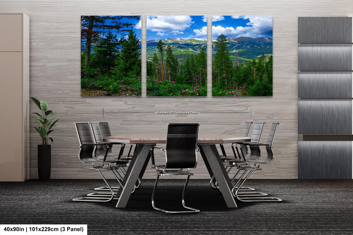 Breckenridge Colorado summertime picture, Breckenridge wall art, wildflowers of Colorado, mountain wall art, extra large wall art