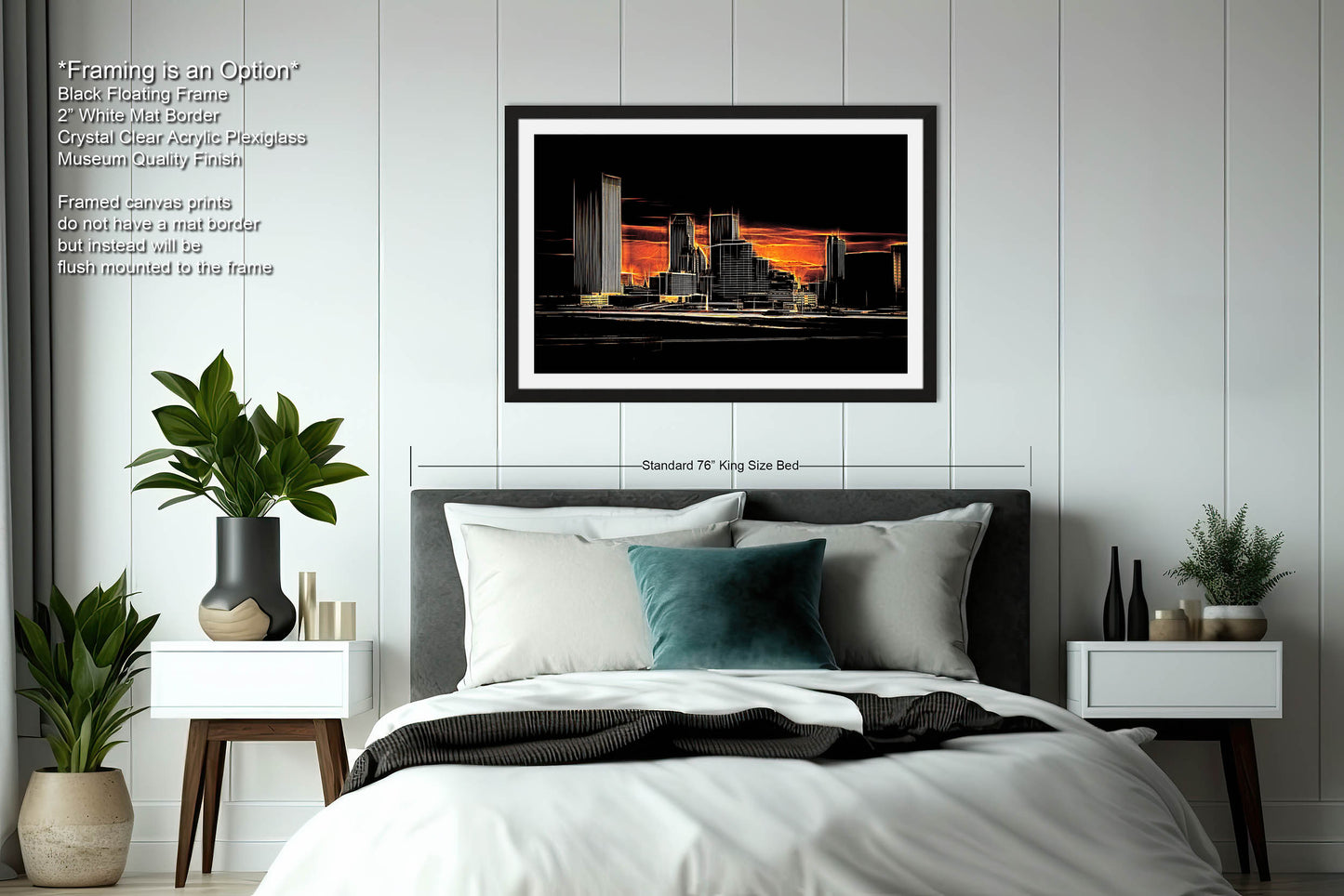 Tulsa Skyline Wall Art, Abstract Tulsa Skyline Print, Tulsa Abstract Art, Tulsa Print, Tulsa Oklahoma Abstract Wall Art