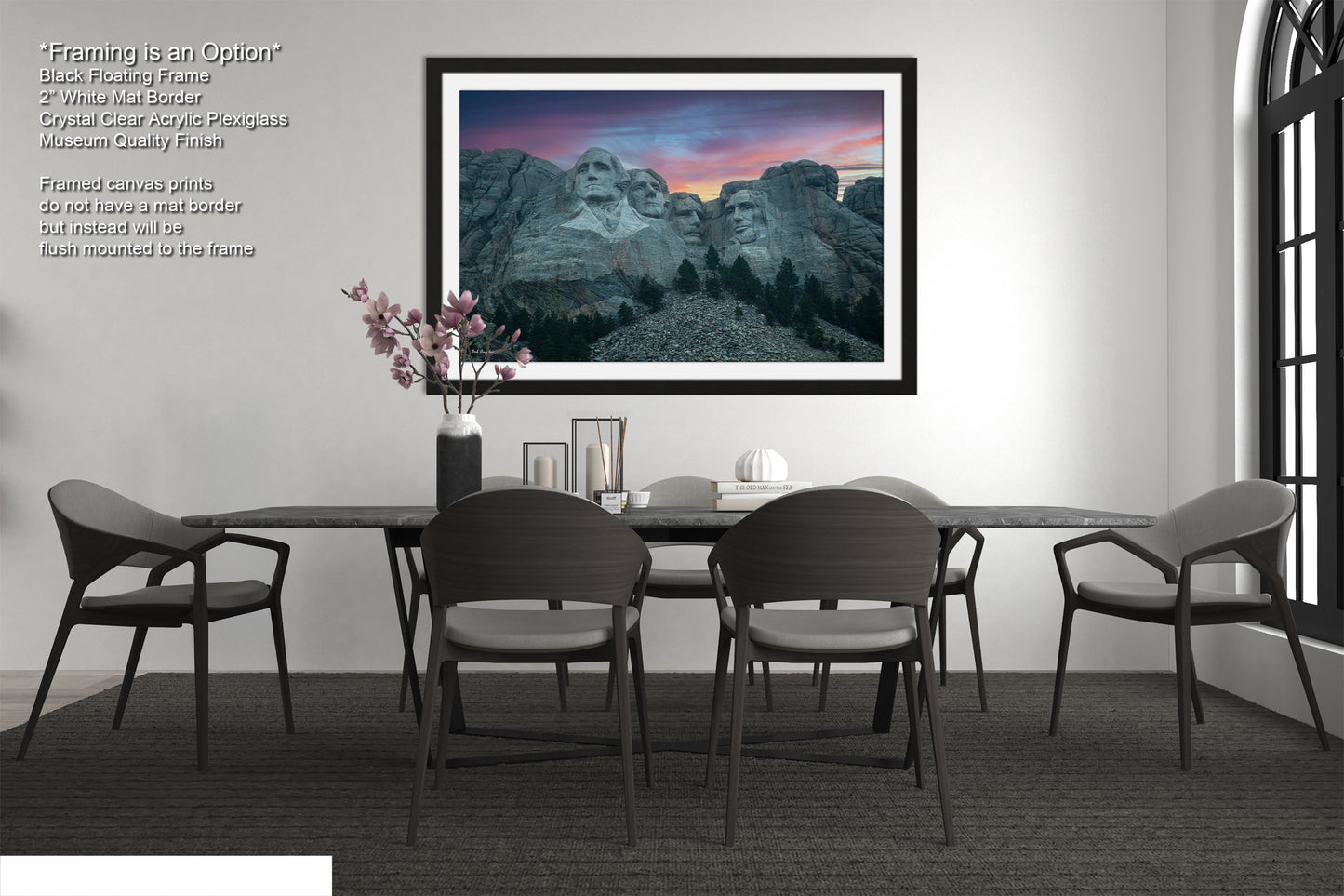 Mt. Rushmore national monument, Mount Rushmore, South Dakota picture, Black Hills wall art, Mt. Rushmore picture, sunset in black hills