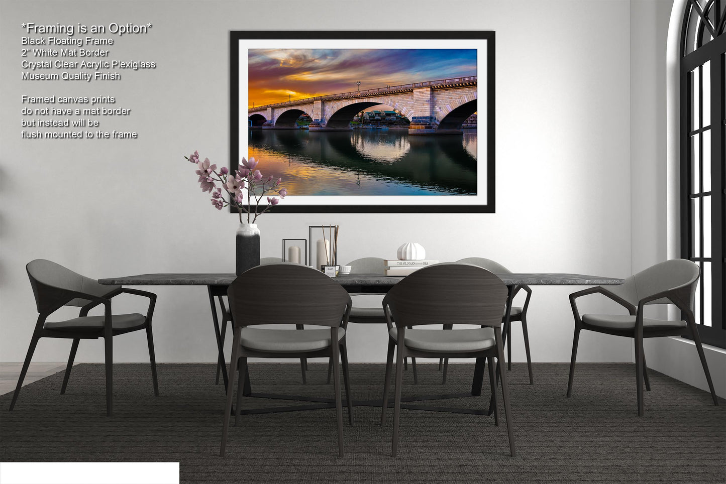 Lakefront Legacy: London Bridge Photography Lake Havasu City Arizona Canvas Print Home Decor