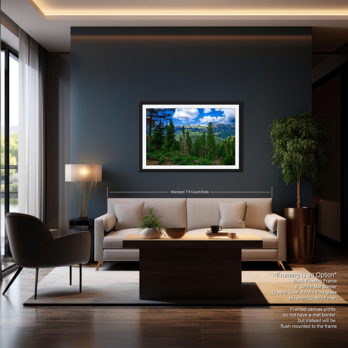 Breckenridge Colorado summertime picture, Breckenridge wall art, wildflowers of Colorado, mountain wall art, extra large wall art
