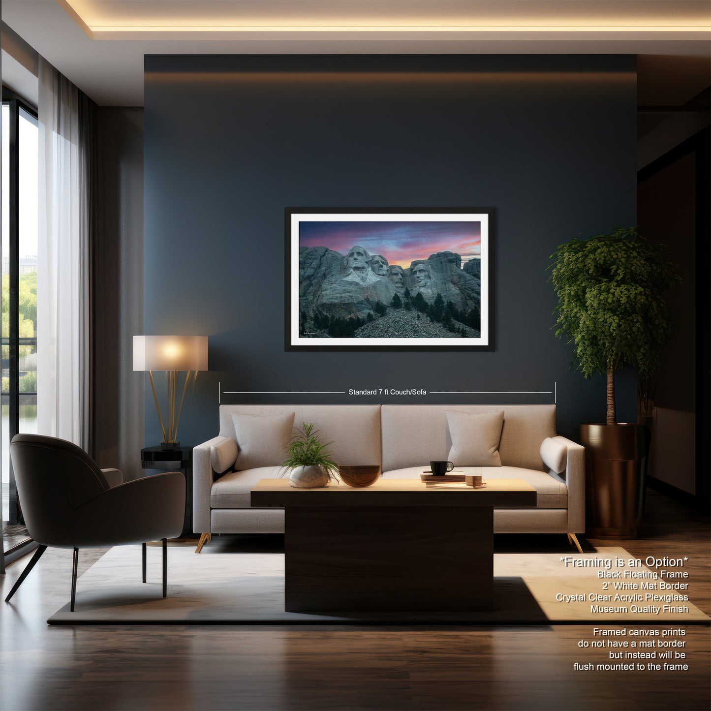 Mt. Rushmore national monument, Mount Rushmore, South Dakota picture, Black Hills wall art, Mt. Rushmore picture, sunset in black hills
