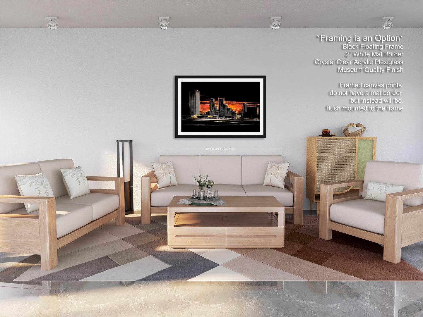 Tulsa Skyline Wall Art, Abstract Tulsa Skyline Print, Tulsa Abstract Art, Tulsa Print, Tulsa Oklahoma Abstract Wall Art