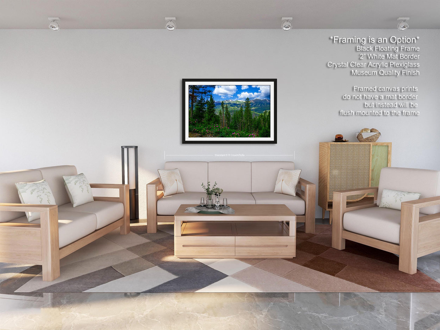 Breckenridge Colorado summertime picture, Breckenridge wall art, wildflowers of Colorado, mountain wall art, extra large wall art