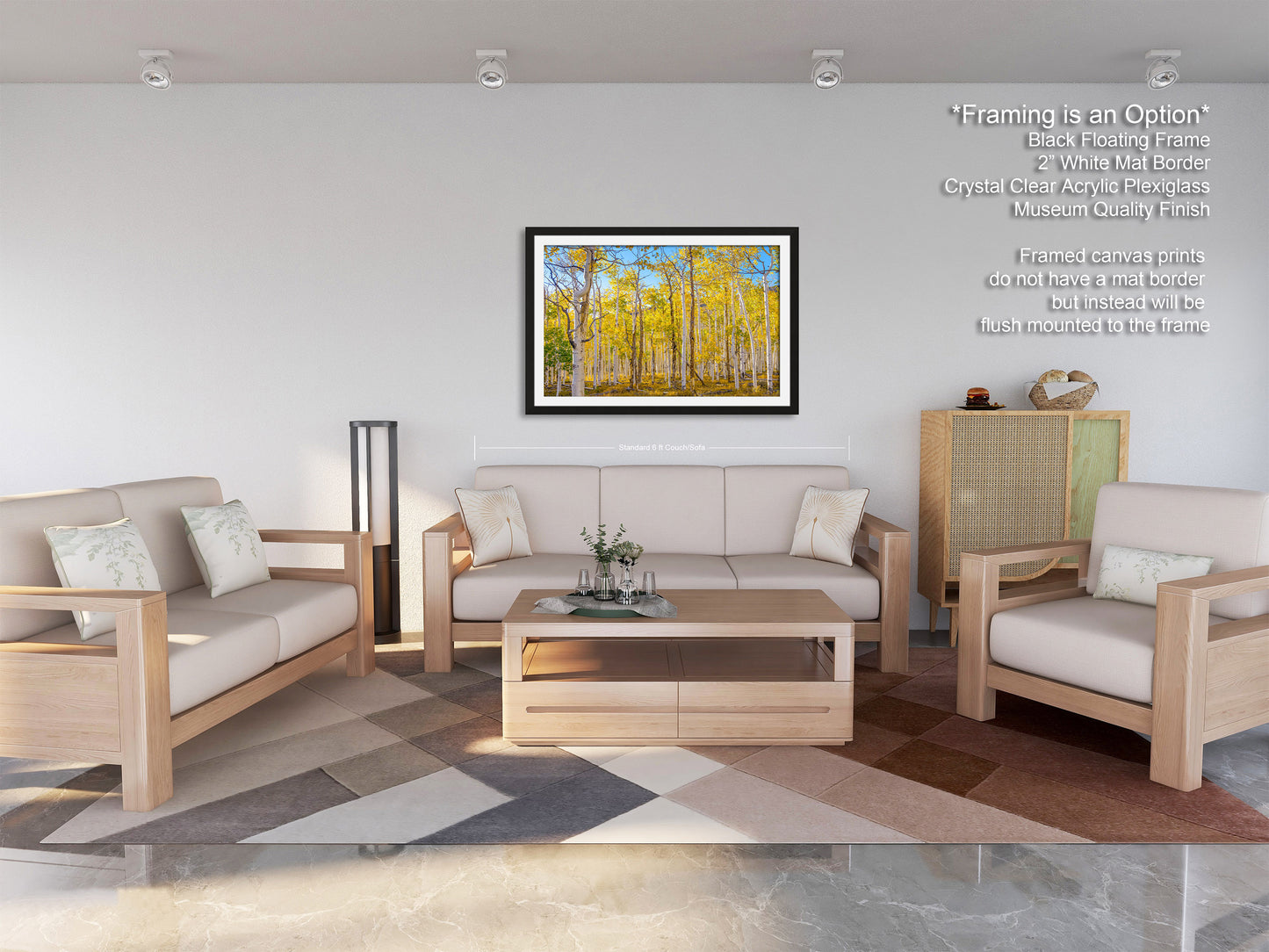 Fall Aspen Trees Wall Art, Pando / Birch Tree / Large Forest Print Nature / Canvas Wall Decor / Acrylic / Metal / Photography