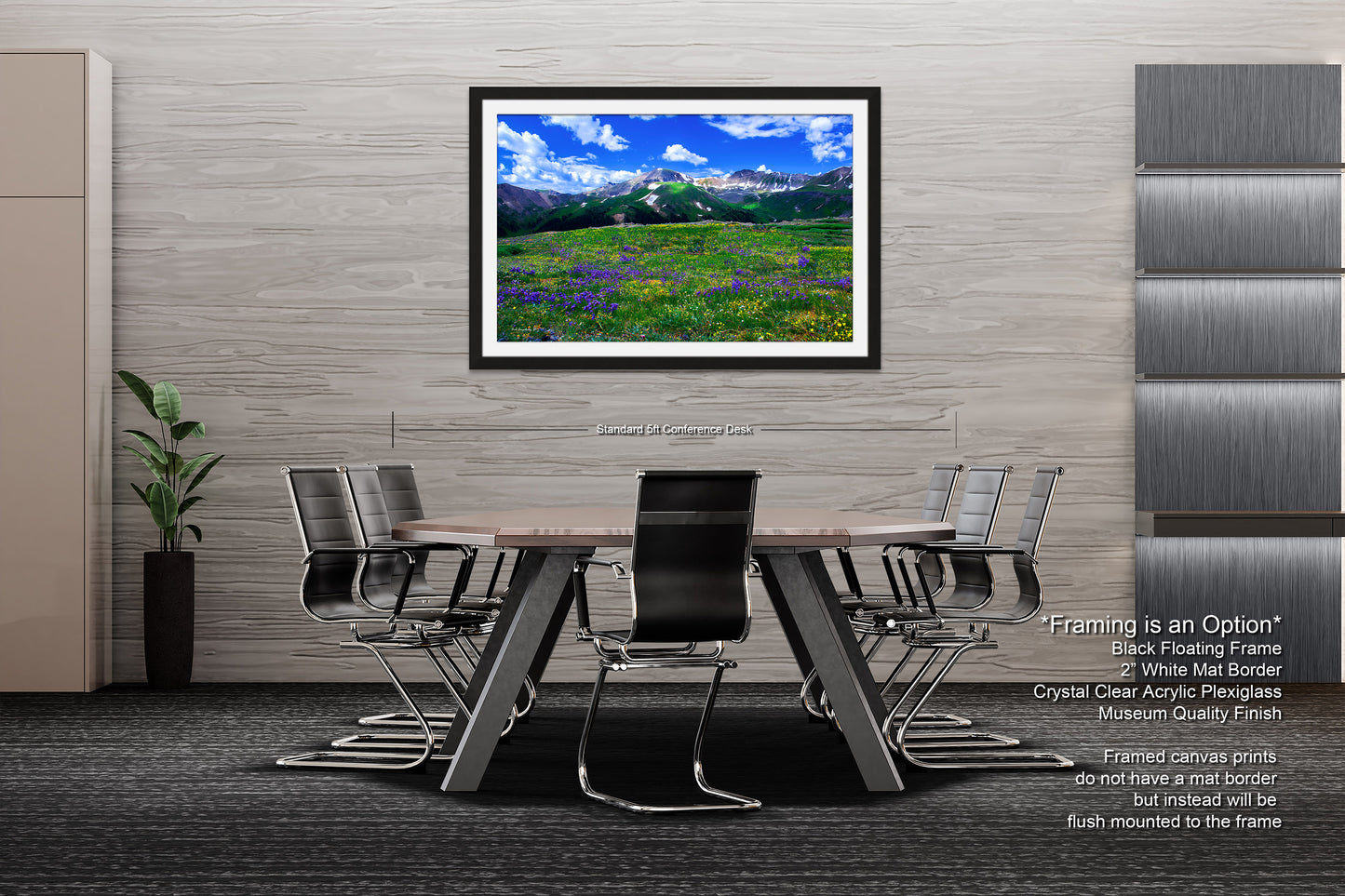 Mountain wildflower picture, Colorado wall art, aspen wildflowers, bedroom wall art, 3 piece wall art canvas